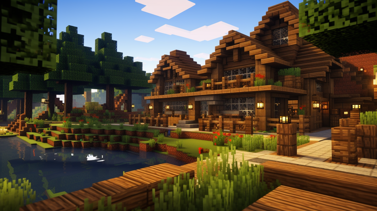 A diverse collection of Minecraft build ideas, featuring a cozy cottage, a modern skyscraper, and hints of a medieval castle and redstone farm, inspiring players with creative designs.